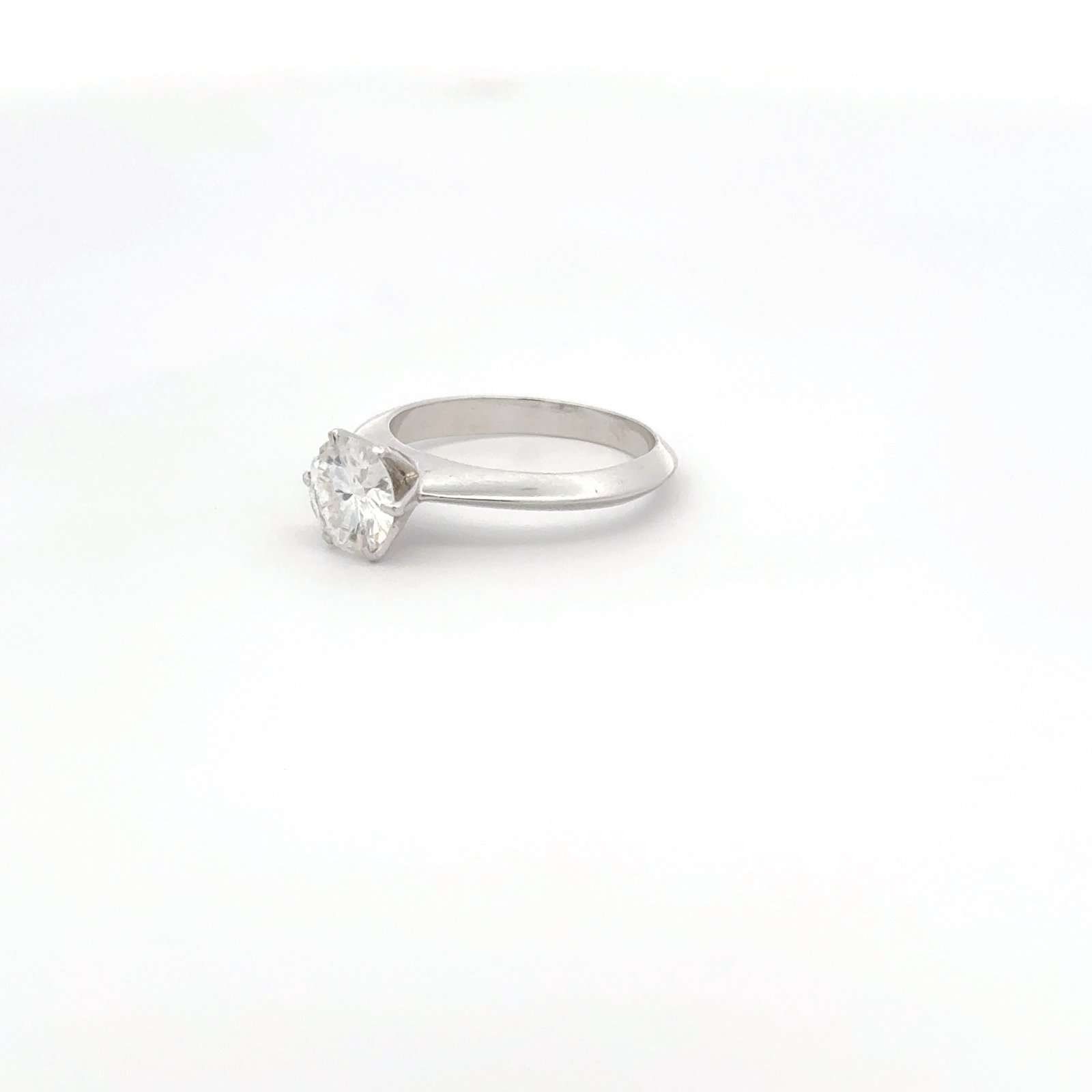 1.25ct Round Brilliant Moissanite Solitaire Ring In 14k Gold   #SR512