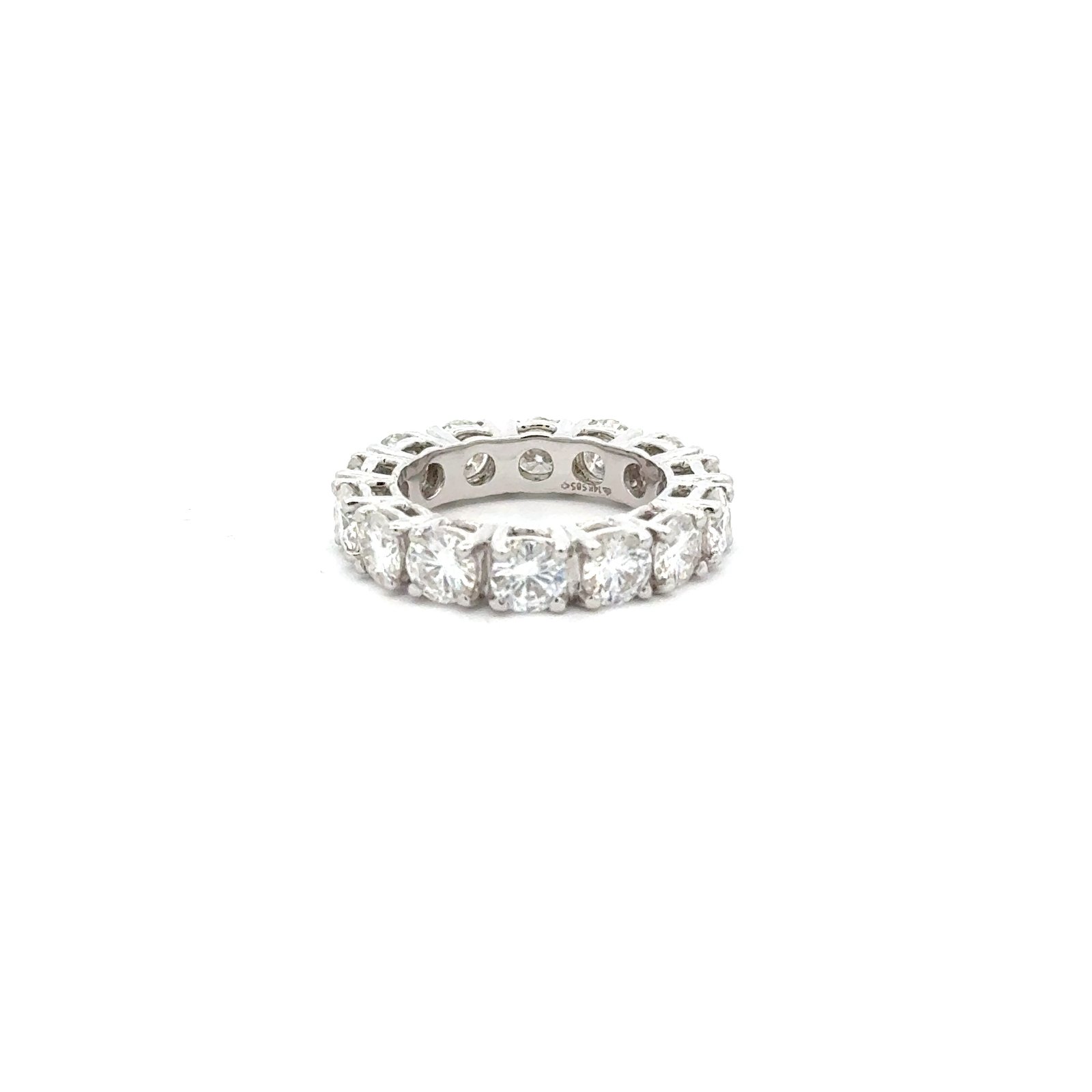 Eternity Ring In 14k Gold Round Brilliant Cut (4.90ct D.E.W)#SR662